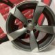 Cerchi rotor Audi A3 A5 A4 A6 A8 Q5 Q2 Q3 TT S3 18 pollici antracite opaco diamantato napolitano gomme (5)