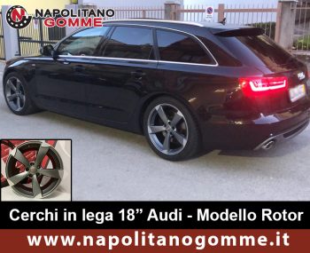 cerchi in lega audi modello rotor 18 pollici
