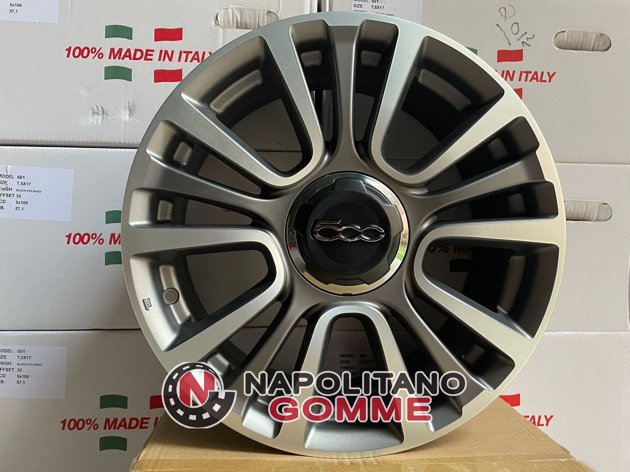 Cerchi in lega FIAT 500L da 17 pollici