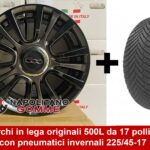 Kit invernale completo per Fiat 500L da 17 pollici neri