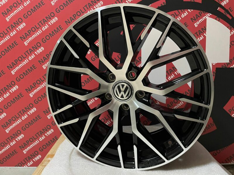 Cerchi Golf Scirocco Passat Tiguan Tcross 18 pollici Mam nero diamantato (2)