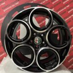 Cerchi Alfa Romeo Giulietta Stelvio Brema 159 18 pollici veloce nero lucido (3)