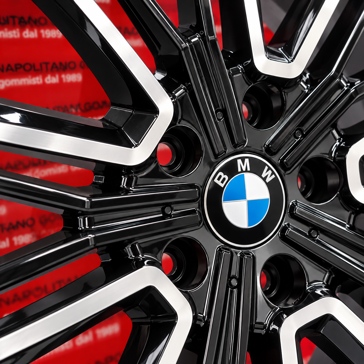 Cerchi in lega compatibili per bmw da 19 pollici modello mak kult nero diamantato