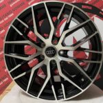 Cerchi in lega compatibili per audi a4 da 18 pollici modello rs4 nero diamantato