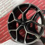 Cerchi in lega compatibili per audi a4 modello rs6 nero diamantato 18 pollici