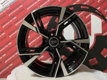 Cerchi in lega compatibili per audi a4 da 18 pollici modello rs6 sport nero diamantato