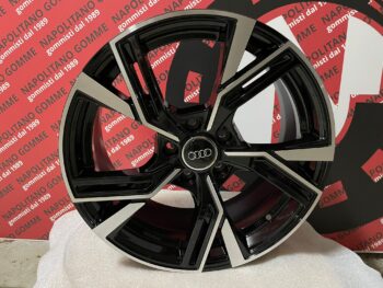 Cerchi in lega compatibili per audi a4 da 18 pollici modello rs6 sport nero diamantato