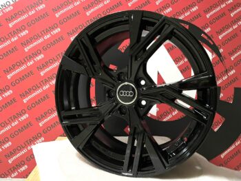 Cerchi in lega compatibili per audi a4 da 18 pollici modello rs6 sport nero lucido